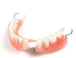 Model of a partial denture