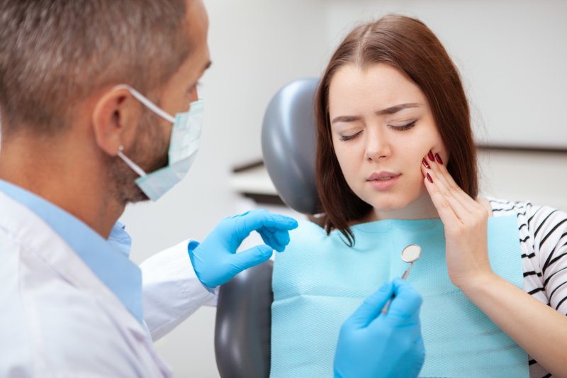 Person with emergency dentist in Ann Arbor