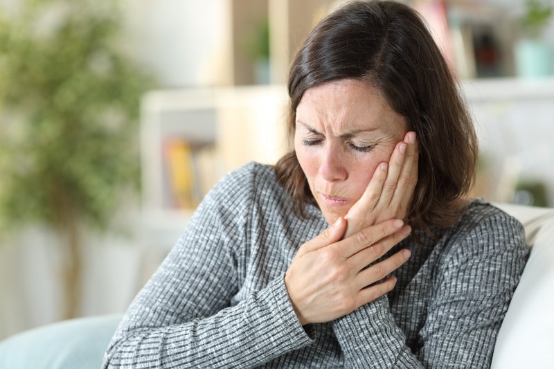 Dental patient with TMJ disorder