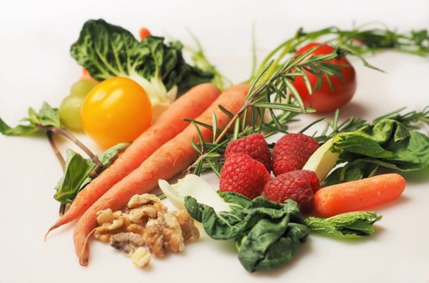 Image of assorted fruits and vegetables.
